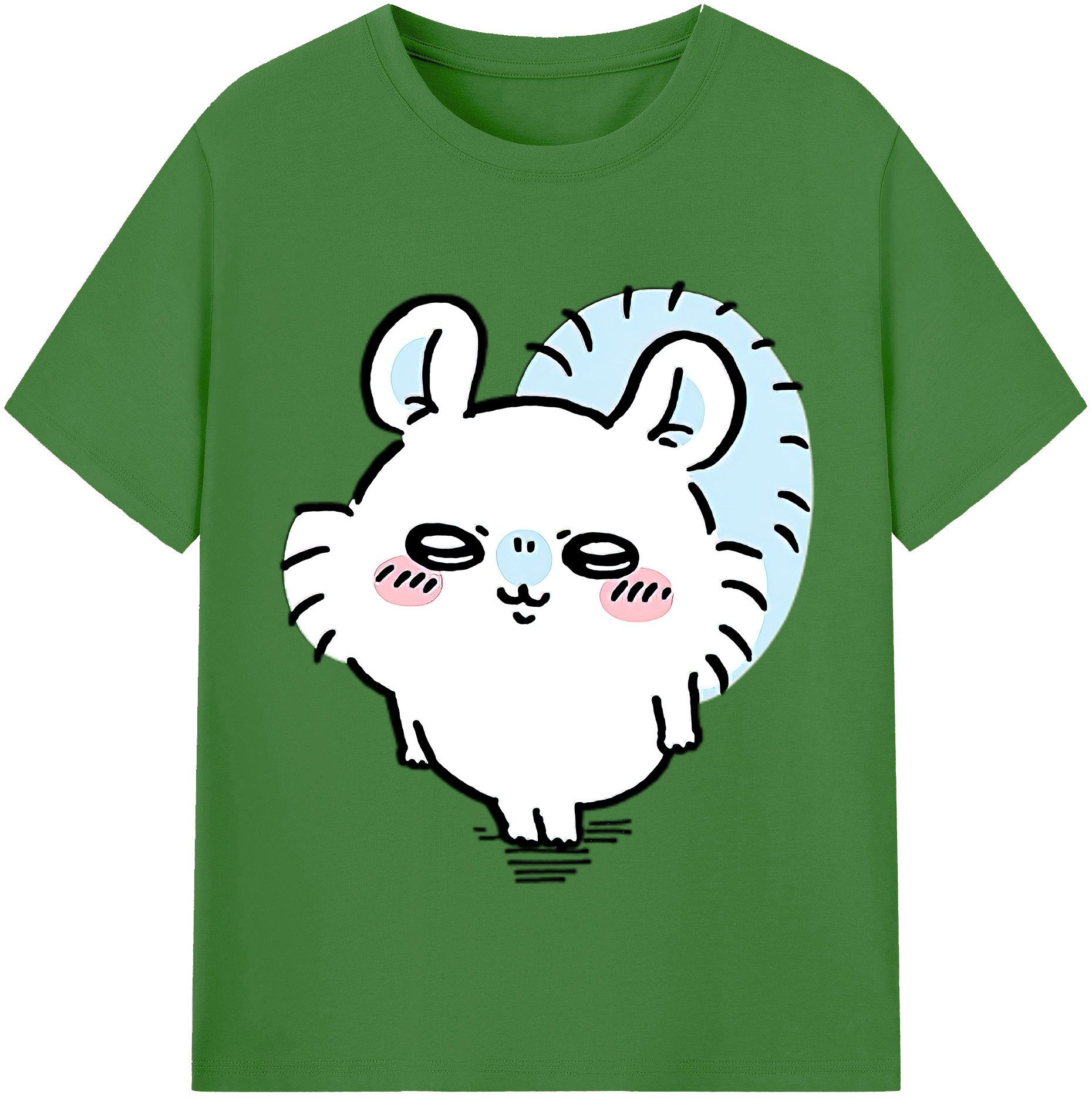 （画像用） ちいかわ モモンガ Chii-kawa Momonga レディースカジュアルプリントTシャツ（綿100％）